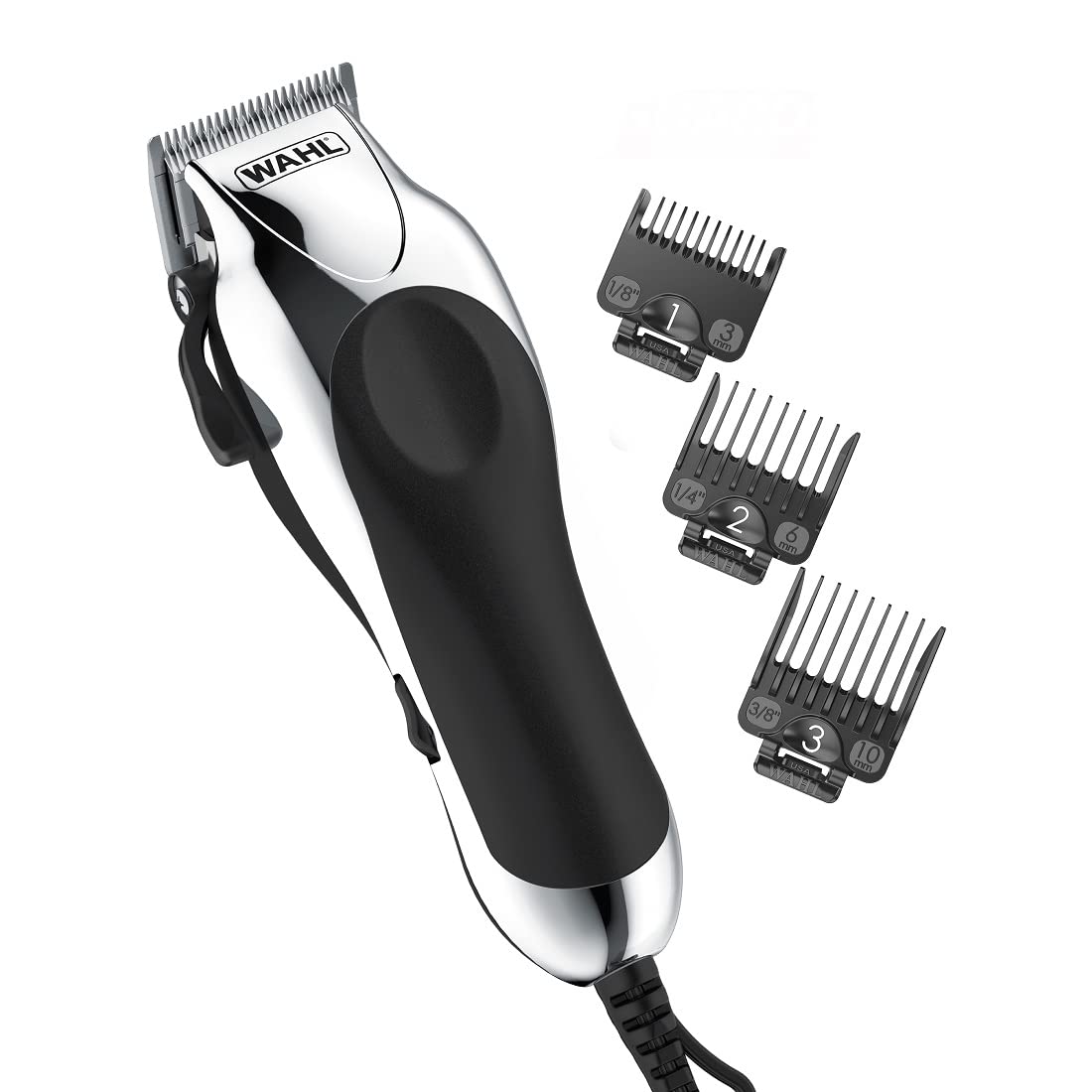 Wahl Chrome Pro Corded Clipper Complete Haircutting Kit for Men